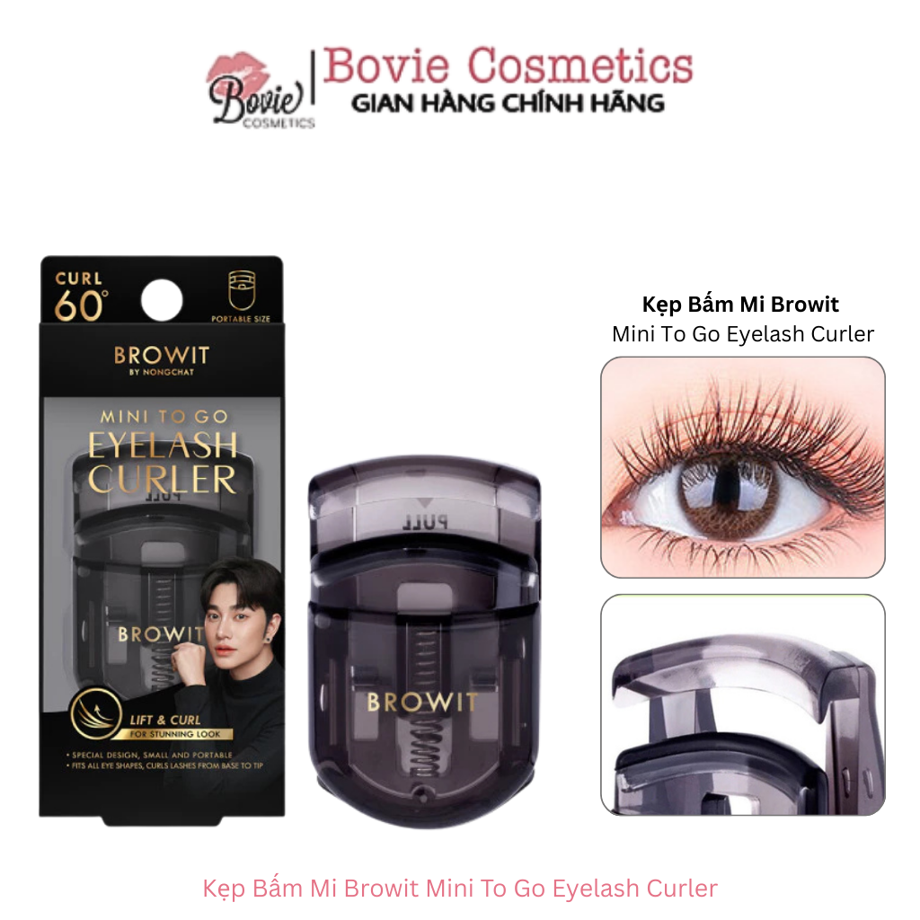 Kẹp bấm mi BROWIT MINI TO GO EYELASH CURLER