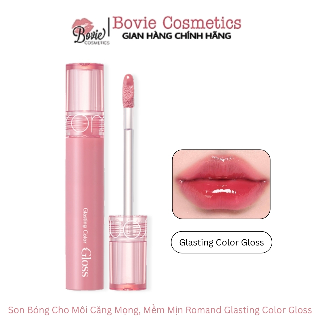 Son tint bóng Romand Glasting Color Gloss