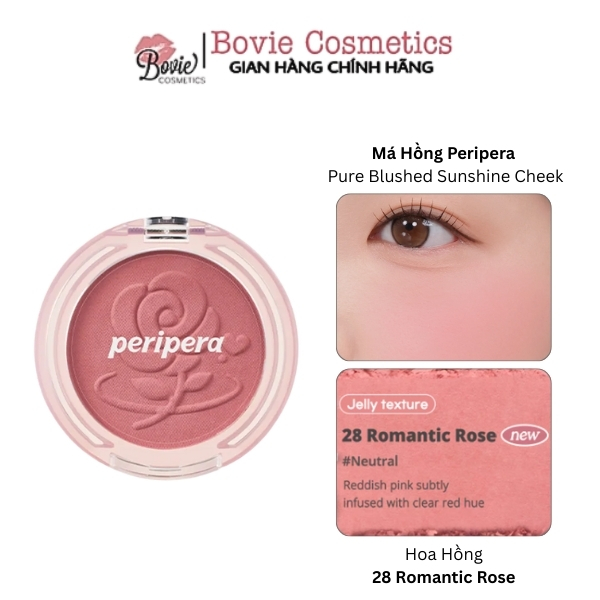 Phấn Má hồng Peripera Pure Blushed Sunshine Cheek 4.2g