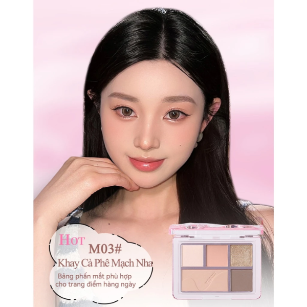 Bảng Phấn Mắt 5 Ô VEECCI Gợn Sóng Nước Veecci Dream Summer Eye Shadow