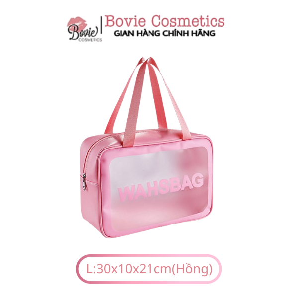 Túi đựng mỹ phẩm du lịch WASH BAG trong suốt, túi đựng đồ trang điểm mini cao cấp cực xinh