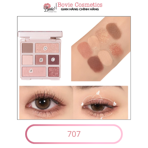 Bảng Phấn Mắt 7 ô Hold Live Paris Garden Eyeshadow Palette HL527