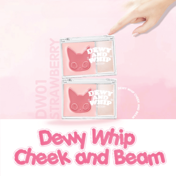 Má Hồng Kem Kèm Highlight Black Rouge Dewy Whip Cheek And Beam