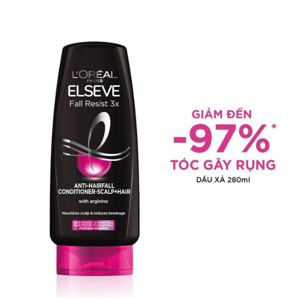 Dầu Xả L'Oreal Paris Phục Hồi Hư Tổn, Ngăn Gãy Rụng Tóc, Bảo Vệ Màu Tóc Nhuộm 280ml