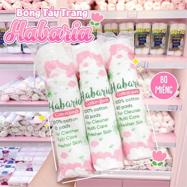 Bông Tẩy Trang Habaria Cotton Pads