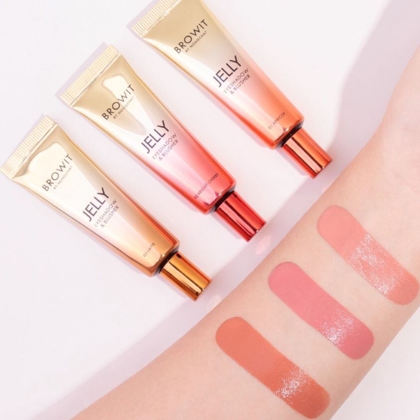 Kem Má Hồng Và Phấn Mắt Browit By NongChat Jelly Eyeshadow & Blusher 10g