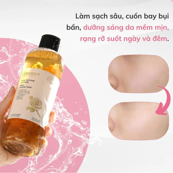 Nước tẩy trang hoa hồng Cocoon