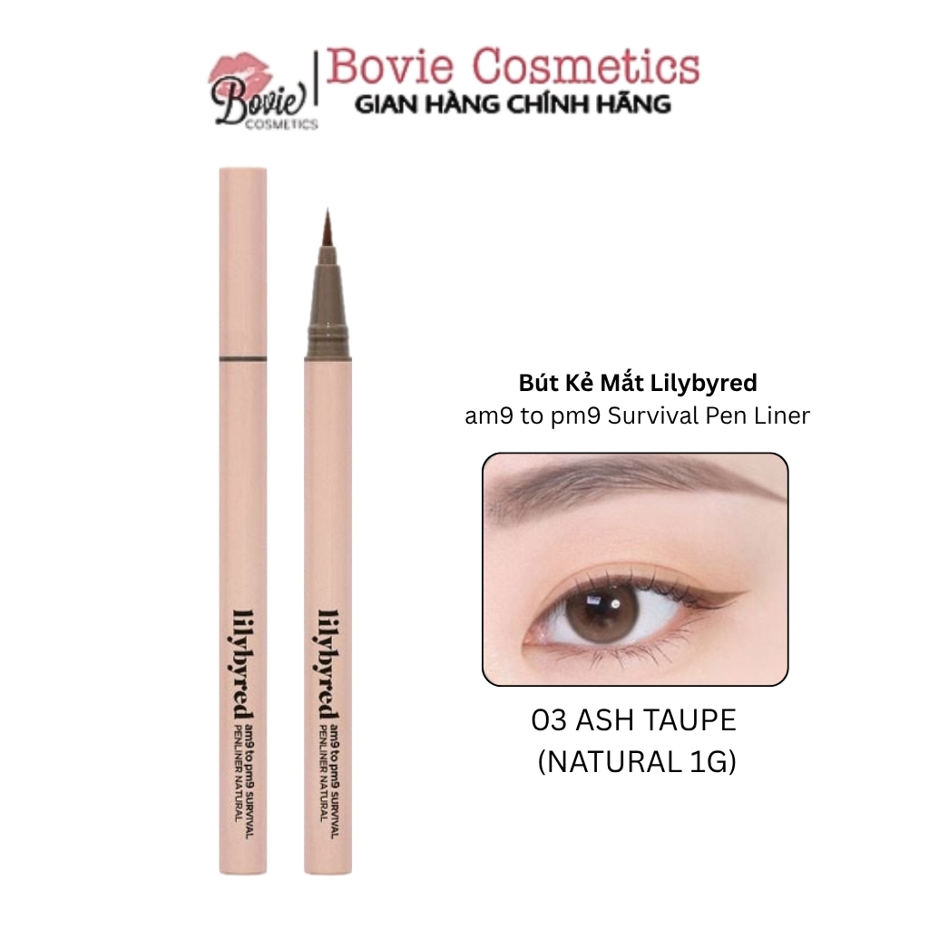 Bút Kẻ Mắt Nước Lilybyred Siêu Mảnh, Chống Trôi am9 to pm9 Survival Pen Liner