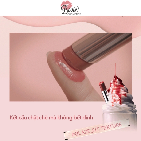Son Bóng Dưỡng Môi Có Màu 3CE Glazy Lip Glow 5g