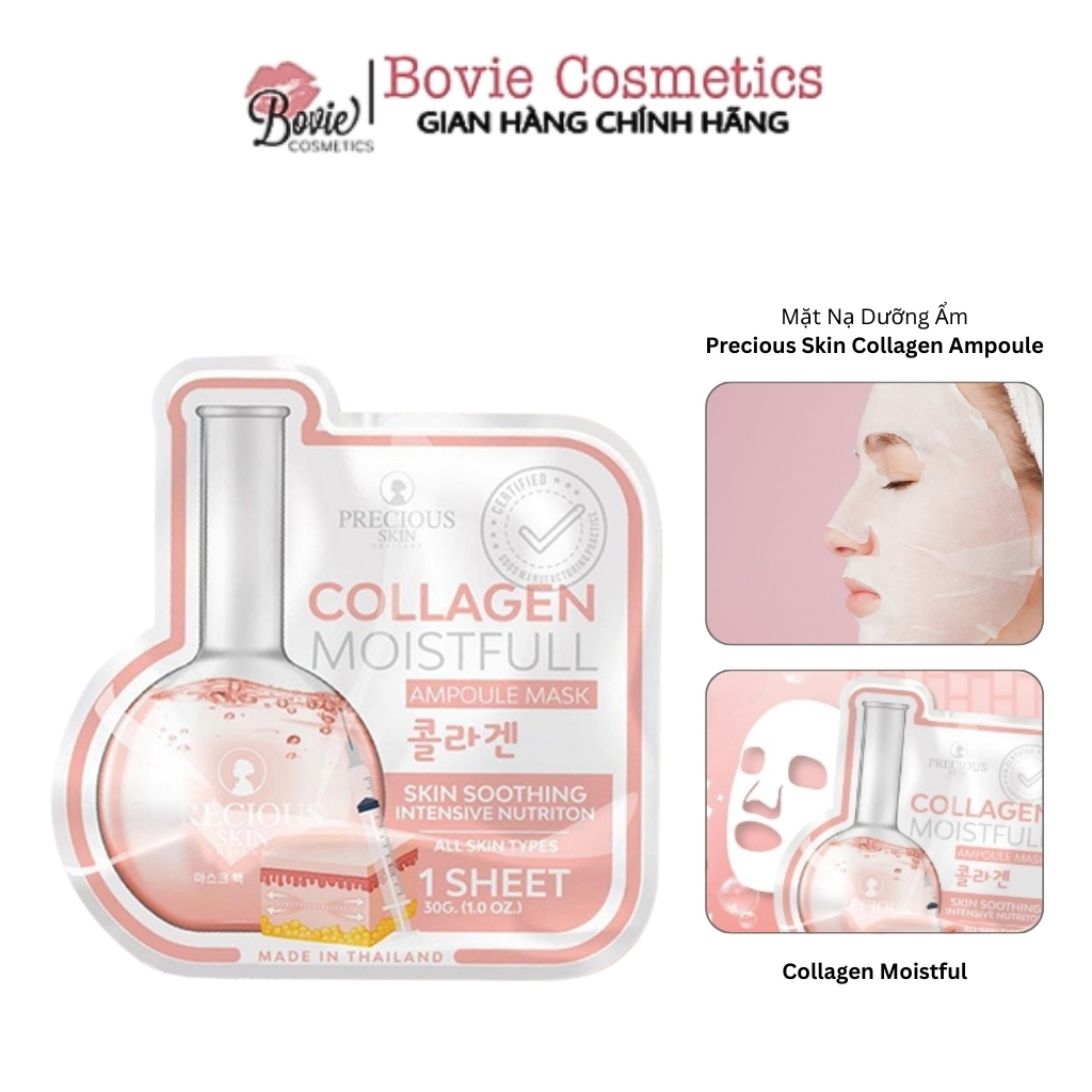 Mặt Nạ Dưỡng Trắng Da Precious Skin Collagen Moistfull Ampoule Mask