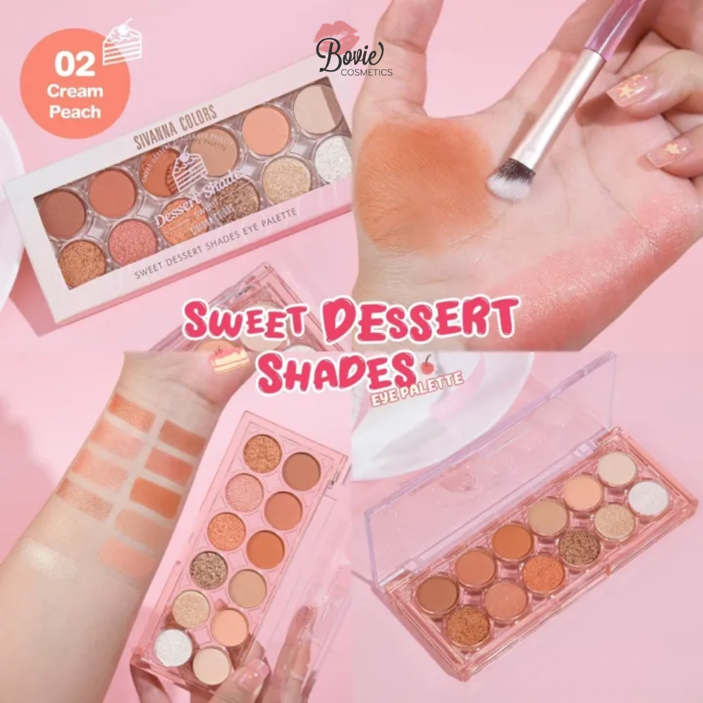 Bảng Mắt 12 Ô Sivanna Colors Sweet Dessert Shades Eye Palette - HF725 13.6g