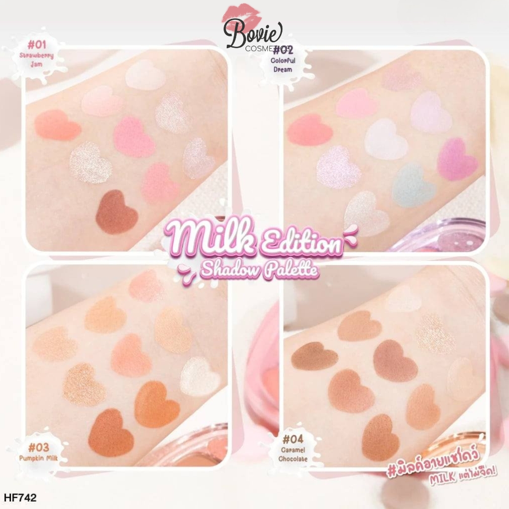 Bảng Phấn Mắt Sivanna Colors Milk Edition Eyeshadow Palette (HF742)