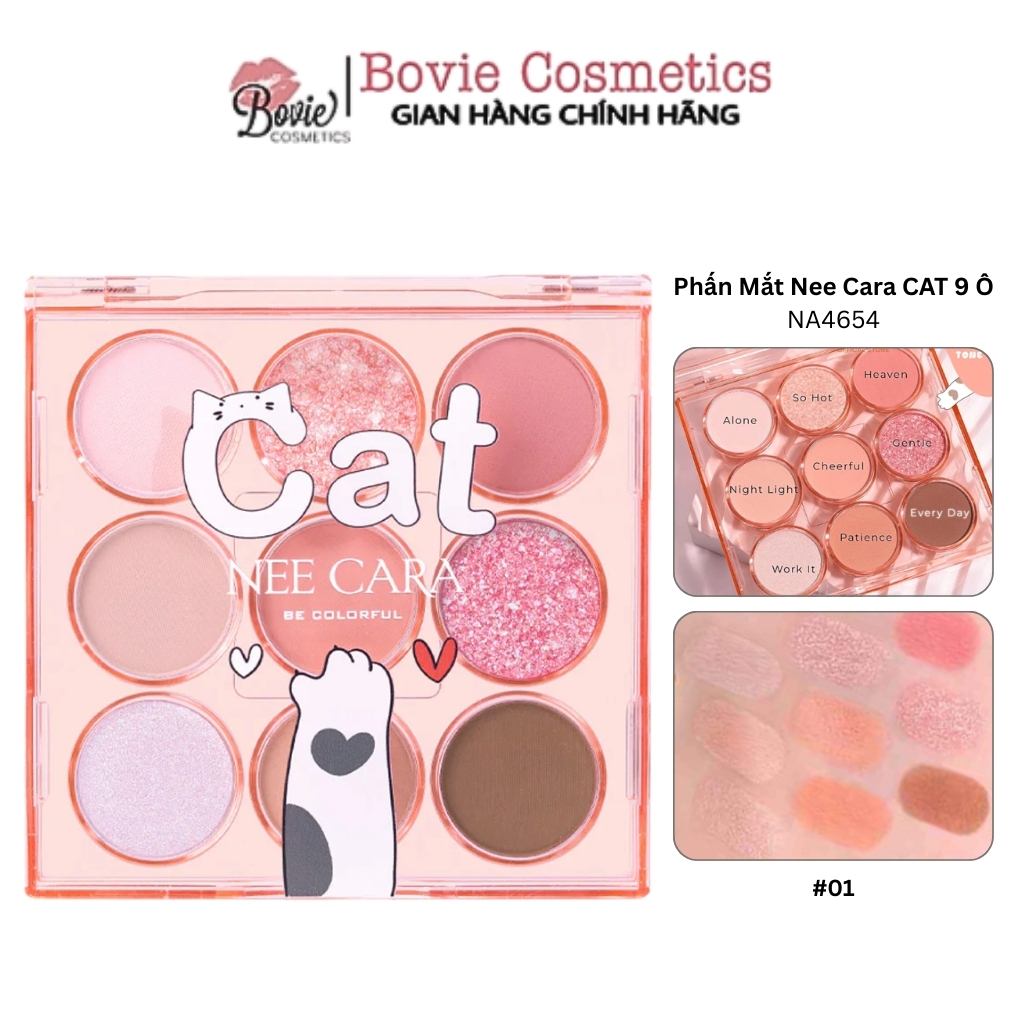 Phấn Mắt Nee Cara CAT 9 Ô Phấn Mịn Lâu Trôi- NA4654