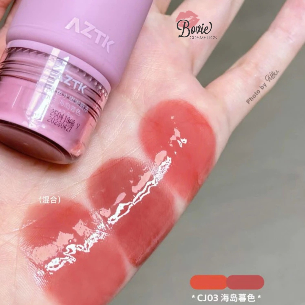 Son Bóng AZTK Carry Me Duo-Color Glow Lasting Lip Jello 2.5g + 2.5g (Kèm quà)
