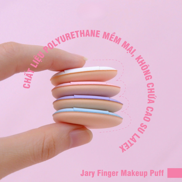 Mút Trang Điểm Ngón Tay Jary Finger Makeup Puff (Set 2 miếng)