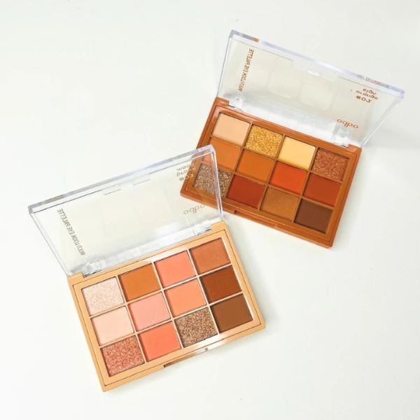 Bảng phấn mắt 12 ô Odbo Multi Look Eye Palette OD2012 gồm ánh nhũ và lì