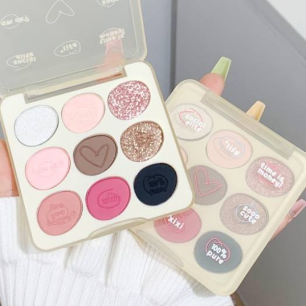 Bảng Phấn Mắt 9 Ô XIXI Doodle Log Nine Color Eyeshadow