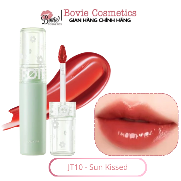 Son Tint Bóng Thuần Chay, Ẩm Mọng, Bền Màu FOIF Juicy Fit Tint
