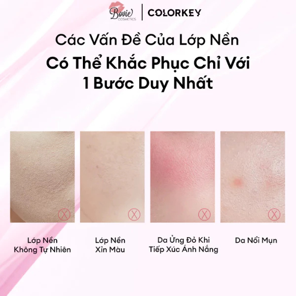 Phấn Nước Chống Nắng Colorkey Long Lasting Flawless Brightening Cushion Cream SPF50+ PA++++