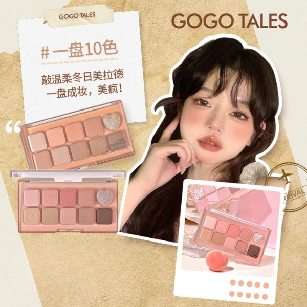 Bảng Phấn Mắt 10 Ô Gogo Tales Sweet Misty Eyeshadow Palette