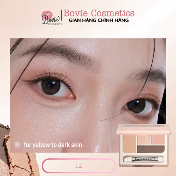 Bảng mắt Judydoll 4 ô kèm bắt sáng JudydoLL Under Eyeshadow Palette 3.2g