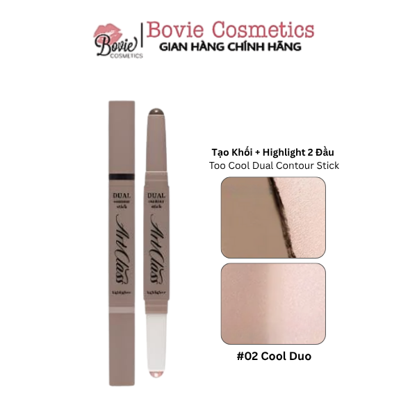 Tạo Khối + Highlight 2 Đầu Dạng Kem Too Cool Dual Contour Stick