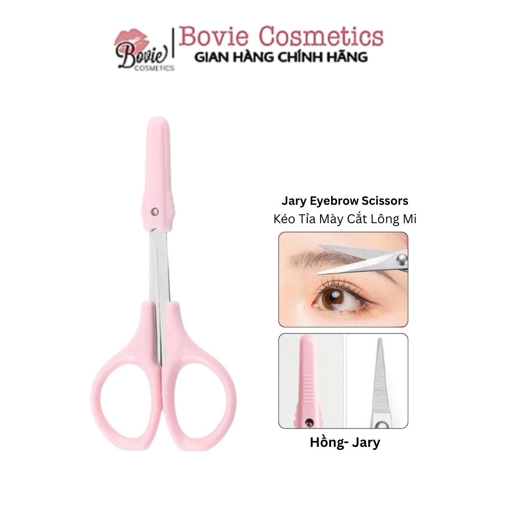 Kéo tỉa mày, cắt lông mi, cắt miếng kích mí Jary Hồng Eyebrow Scissors