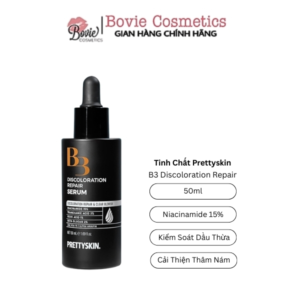 Tinh Chất Prettyskin Hỗ Trợ Phục Hồi, Làm Trắng, Đều Màu Da Phù Hợp Mọi Loại Da Prettyskin Ampoule Serum