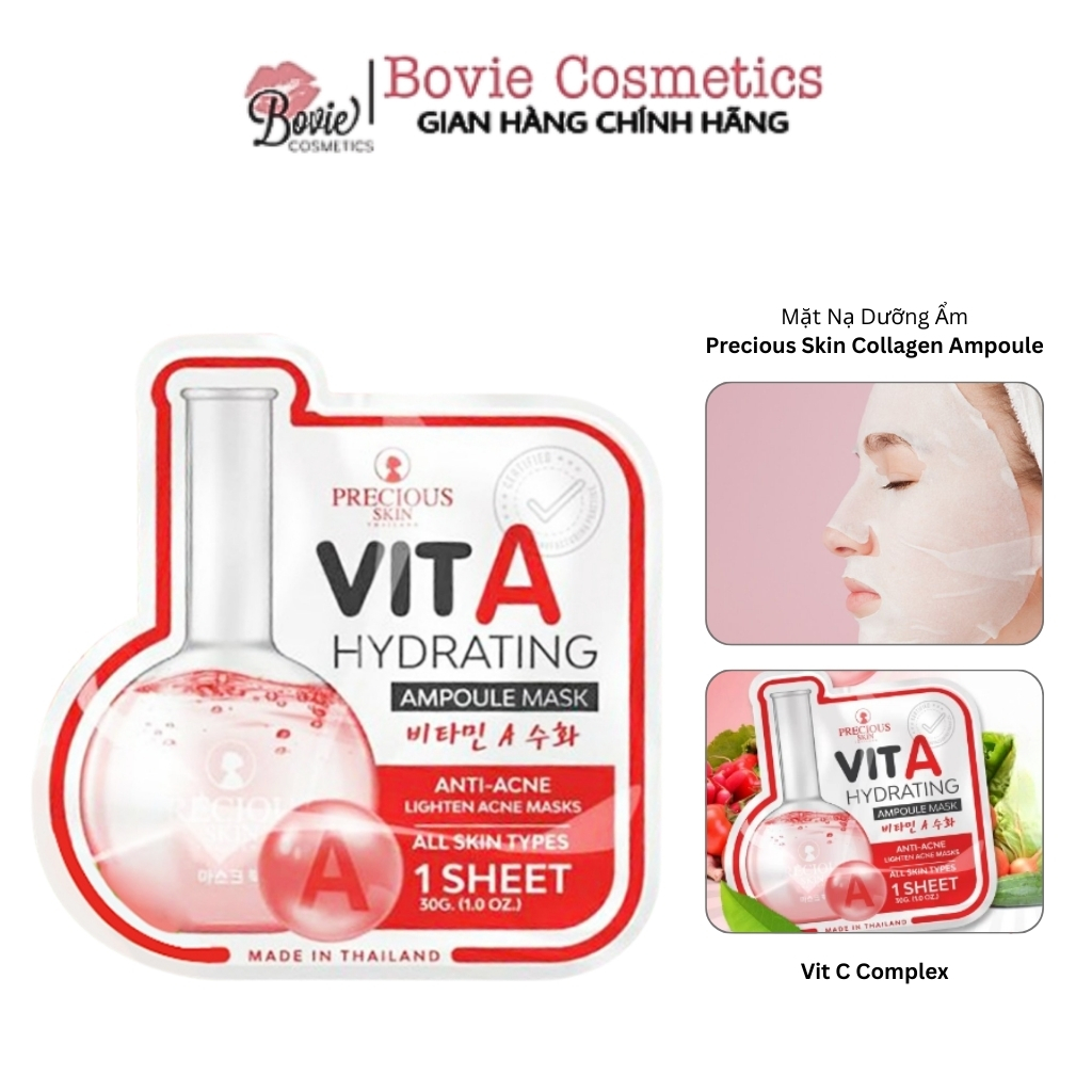 Mặt Nạ Dưỡng Trắng Da Precious Skin Collagen Moistfull Ampoule Mask