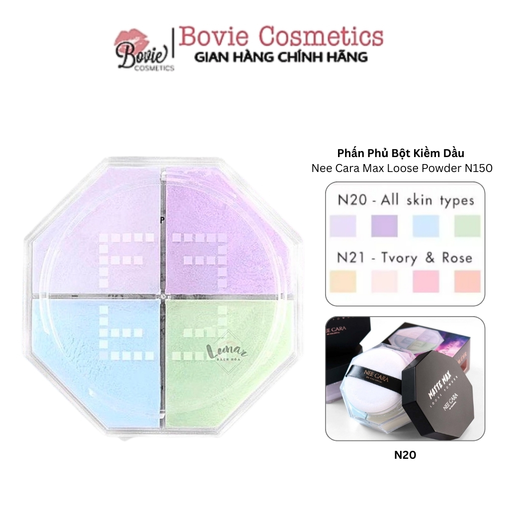 Phấn Phủ Bột Kiềm Dầu Điều Chỉnh Sắc Tố Da Nee Cara Max Loose Powder N150