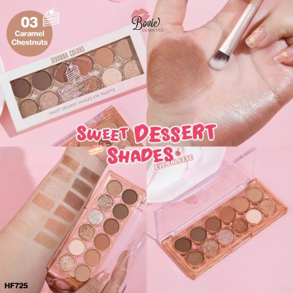Bảng Mắt 12 Ô Sivanna Colors Sweet Dessert Shades Eye Palette - HF725 13.6g