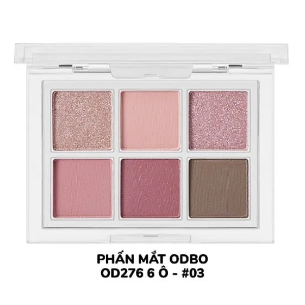 Bảng phấn mắt 6 ô Odbo Signature Eyeshadow Palette OD276