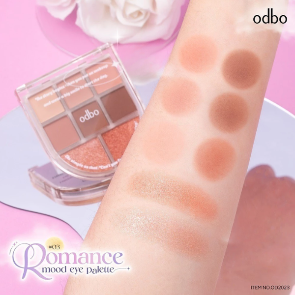 Bảng Phấn mắt 8 Ô Odbo Romance Mood Eye Palette OD2023