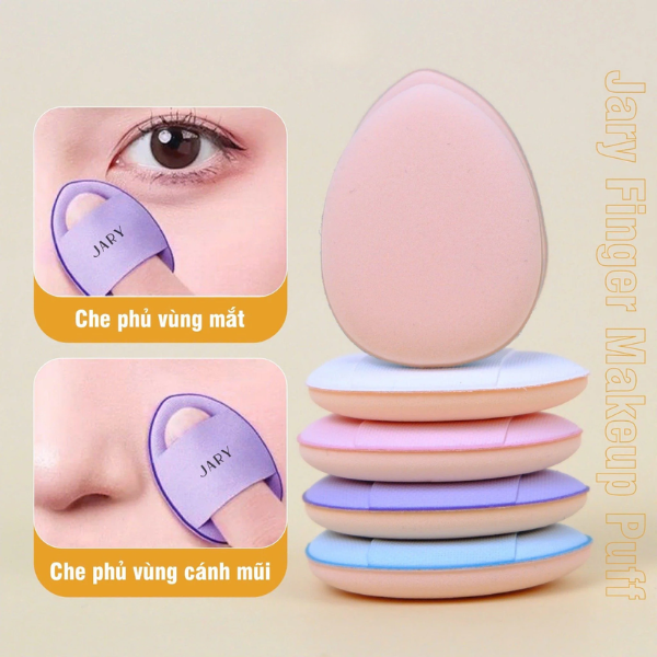 Mút Trang Điểm Ngón Tay Jary Finger Makeup Puff (Set 2 miếng)