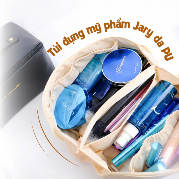 Túi Đựng Mỹ Phẩm Jary da PU Cao Cấp Tiện Lợi Khi Đi Du Lịch