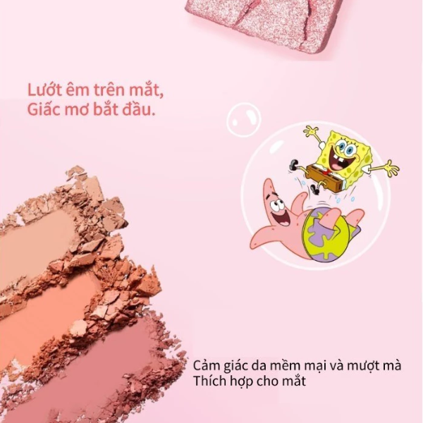 Bảng Phấn Mắt 5 Ô VEECCI Phiên Bản Giới Hạn SpongeBob SquarePants