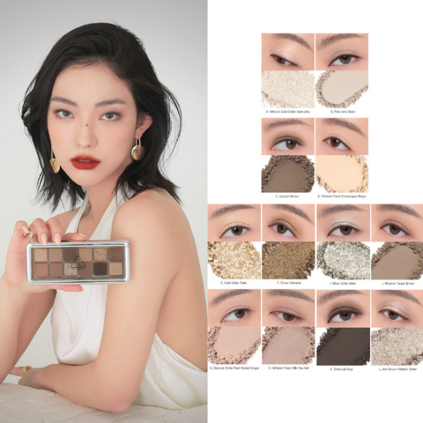BẢNG PHẤN MẮT 12 Ô 3CE NEW TAKE EYESHADOW