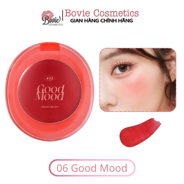 Má Hồng Kem 4U2 Quả Trứng  Good Cream Blush