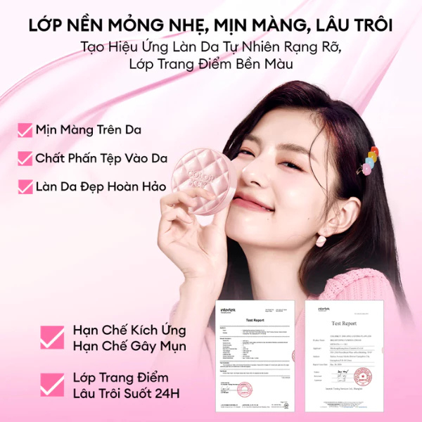 Phấn Nước Chống Nắng Colorkey Long Lasting Flawless Brightening Cushion Cream SPF50+ PA++++