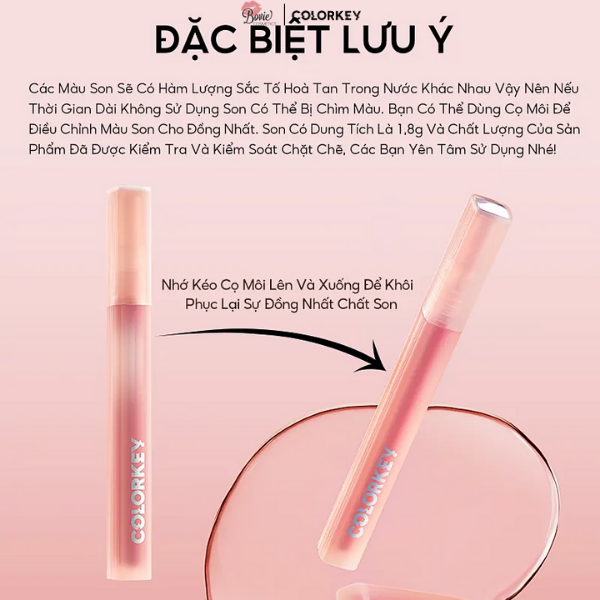 Son Kem Lì Siêu Mịn Môi Colorkey Soft Matte Water Tint 1.8g