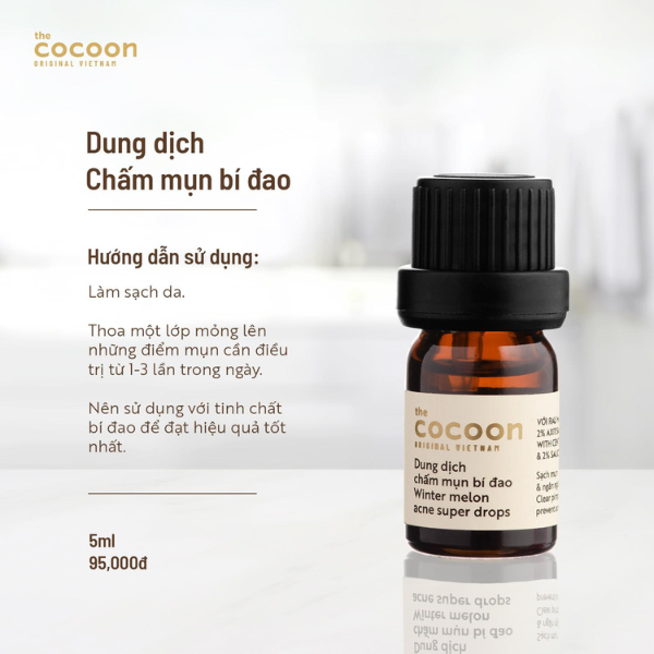 Dung dịch chấm mụn bí đao Cocoon sạch mụn & ngăn ngừa mụn 5ml