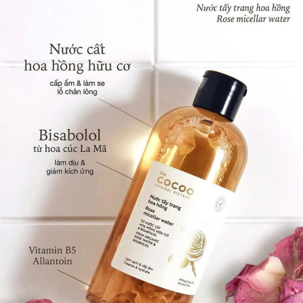 Nước tẩy trang hoa hồng Cocoon