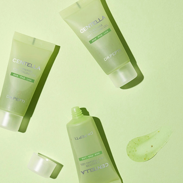 Gel Tẩy Tế Bào Chết Chiết Xuất Rau Má Dr.Pepti Centella Turnover Soft Peeling Gel