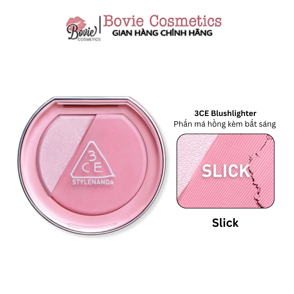 Phấn má hồng kèm bắt sáng 3ce blushlighter