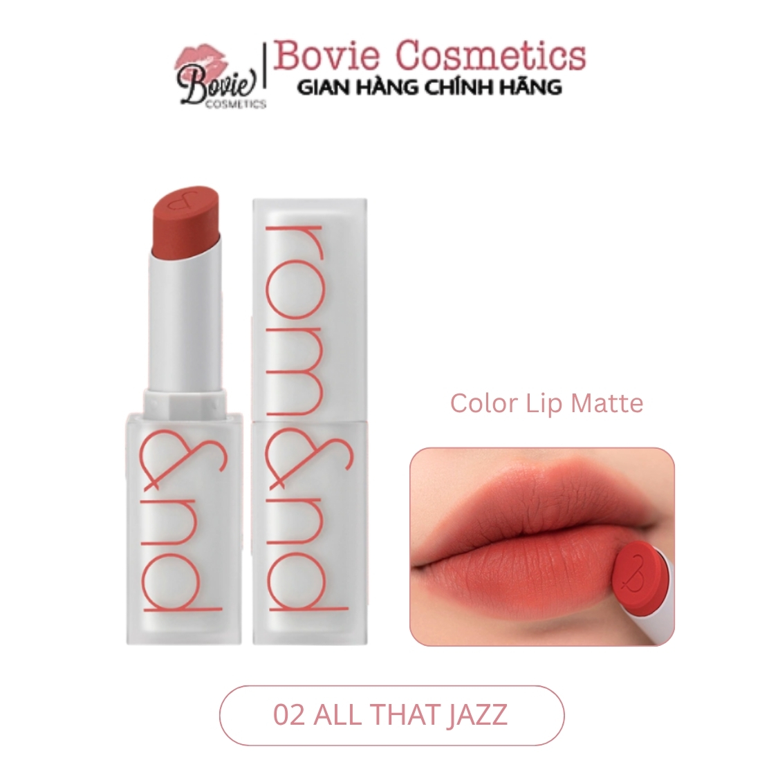 Son thỏi Romand New Zero Matte Lipstick
