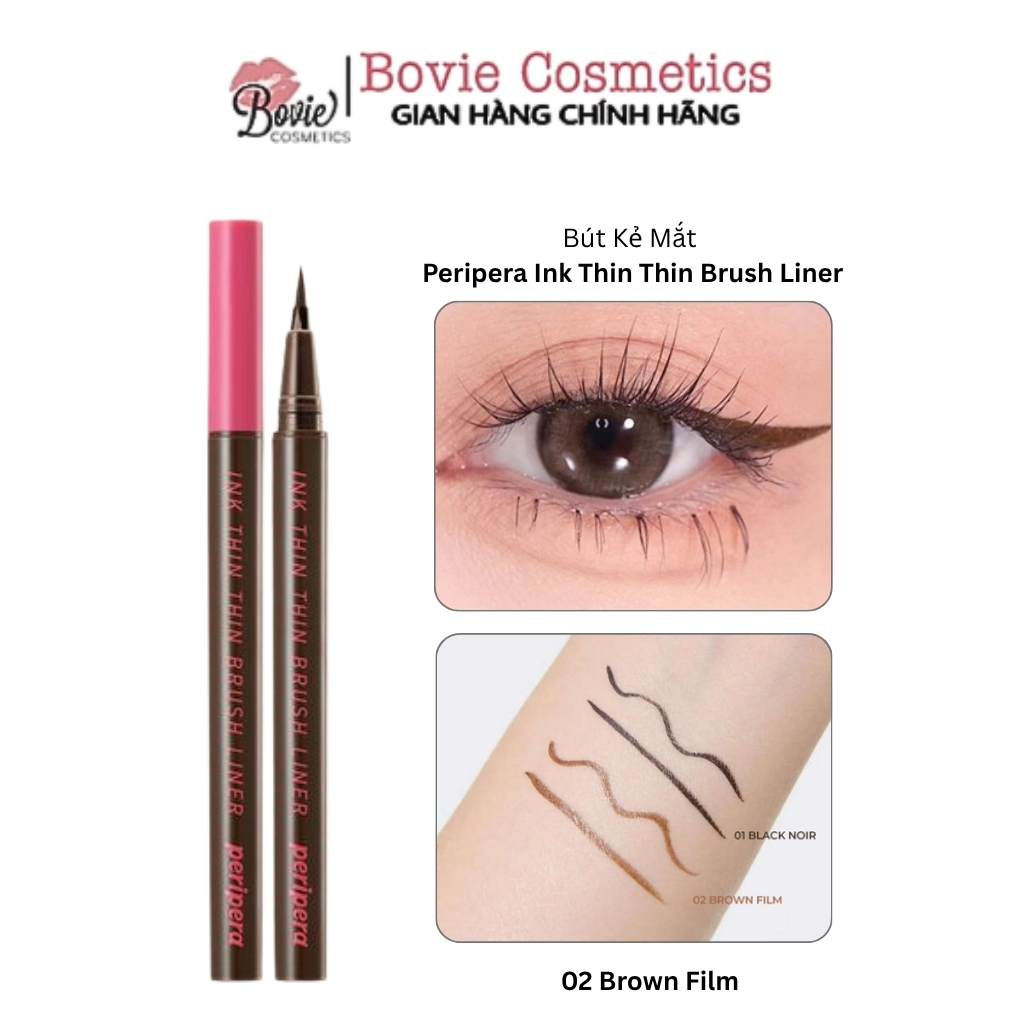 Bút Kẻ Mắt Peripera Ink Thin Thin Brush Liner 0.5g