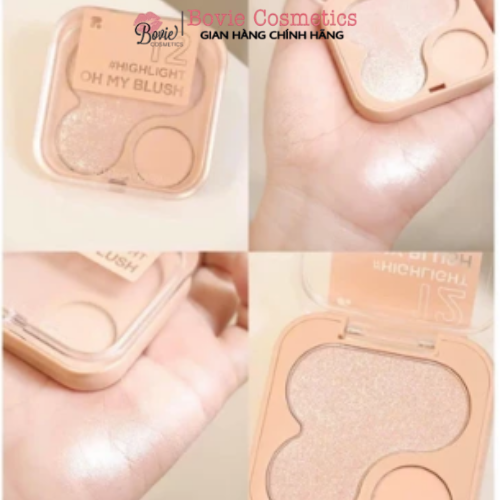 Phấn má hồng 2P Original Oh My Blush nhiều màu sắc 2in1