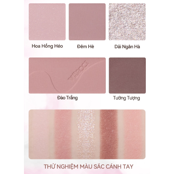 Bảng Phấn Mắt 5 Ô VEECCI Gợn Sóng Nước Veecci Dream Summer Eye Shadow