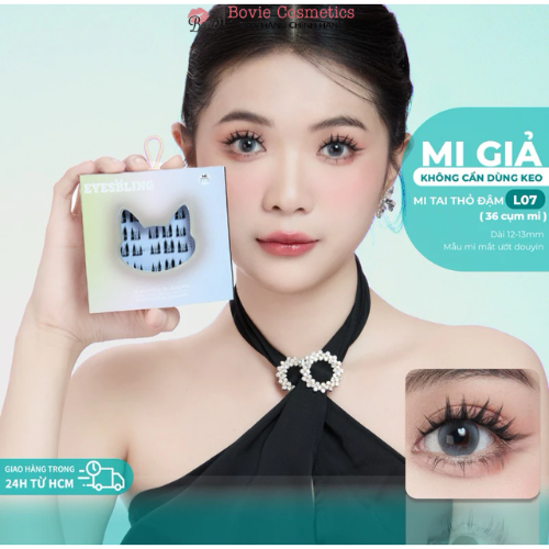 Mi giả tự dính không cần dùng keo EyesBling- thế hệ mới có thể tái sử dụng nhiều lần (bao bì mới cải tiến hơn)