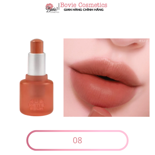 Son Dưỡng Lì Thuần Chay 4U2 Matte Balm Lipstick Son Mềm Mịn, Dễ Tán, Giữ Màu Lâu